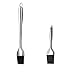GP Life BBQ/Grill Basting Brush and Pastry Brush,Stainless Steel Handle with Silicone Bristles,Set of 2 Size-12Inch/7.5 Inch