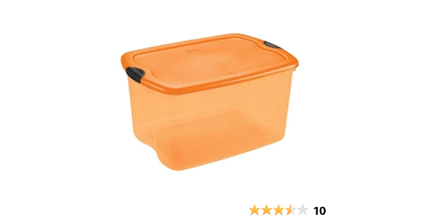 orange sterilite tote