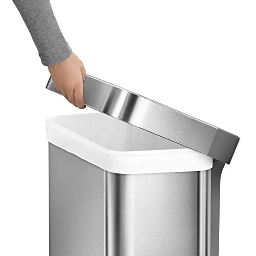 simplehuman 55L Rectangular Step Trash Can - Image 5