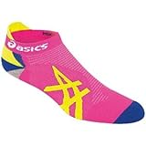 ASICS Mix Up Your Run Low Cut Sock, Medium, Pink Glow/Safety Yellow