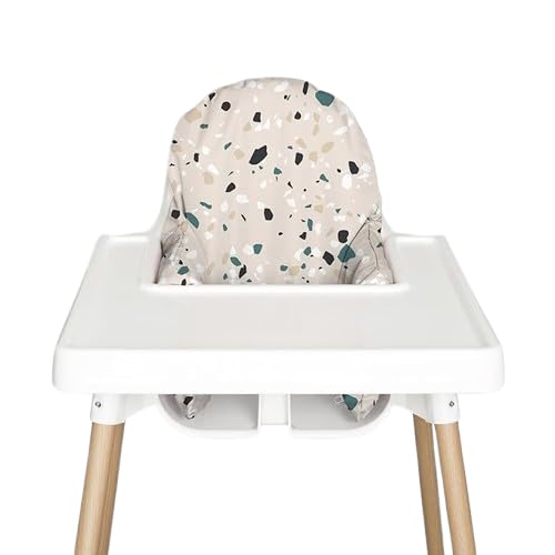 Nibble & Rest Highchair Cushion Cover for Inflatable Cushion, Compatible For Antilop Highchair Accessories, Stain-Proof&Wipeable Cushion Cover(Cushion NOT Included)(Earthy Terrazzo)