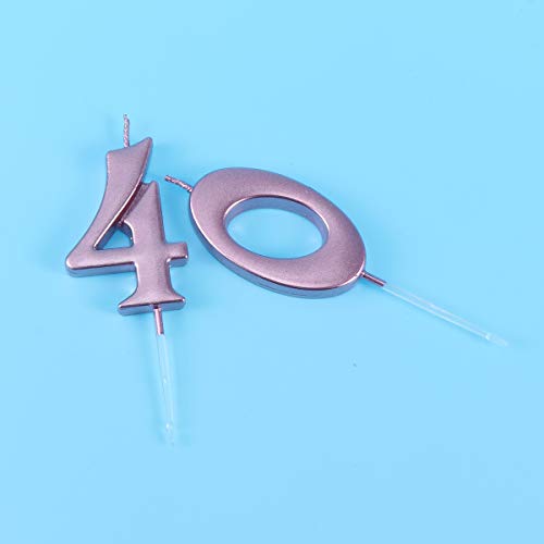Amosfun-2pcs-40-Birthday-Candle-Cake-Toppers-Number-Decoration-Candle-for-40th-Birthday-Party-Wedding-40-Anniversary-Celebration-Number-40-Rose-Gold
