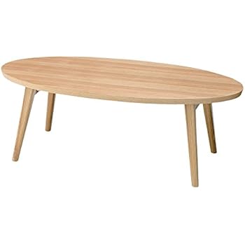 folding azumaya coffee table oval legs wooden natural ash shape wood center