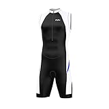 FDX Men's Padded Triathlon Tri Suit Compression Duathlon Running Swimming Cycling Skin Suit