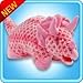 Pillow Pets Large 18" Pink Triceratops Dinosaur