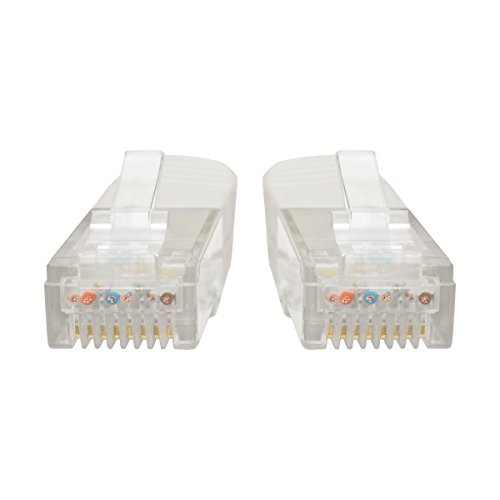 TRIPP LITE Cat6 Cat5e Gigabit Molded Patch Cable 24 AWG RJ45 M/M 550MHz Premium, White, 20' (N200-020-WH)