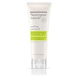 Neutrogena Naturals Purifying Daily Pore Facial Scrub with Natural Salicylic Acid from Willowbark Bionutrients, Hypoallergenic, Non-Comedogenic & Sulfate-, Paraben- & Phthalate-Free, 4 fl. oz