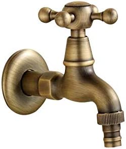Makej Antique Bronze Faucet Garden Bibcock Washing Machine Faucet Outdoor Faucet for Garden
