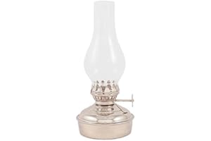 Vermont Lanterns Brass Mini Small Oil Lamp 6.5" (Nickel Chrome)