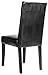 Dining Room Chairs Kitchen Chairs Black PU Leisure Chair with Solid Wood Legs