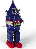 Retro Toy - Robot - Clockwork Tin Robot Blue Wind Up