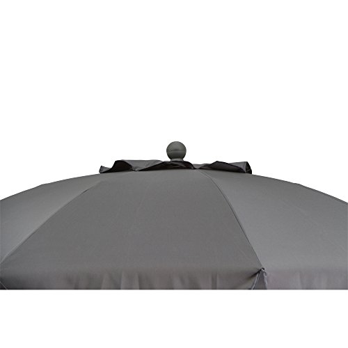 SIENA GARDEN Sonnenschirm TROPICO Ø 200 cm grau – Bild 5