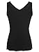 Ninedaily Women Comfy Sleeveless Tunic Top Pleated V Neck Tanks Vest Summer