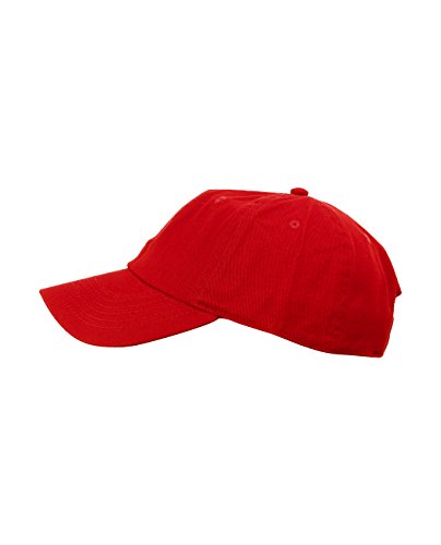 NYFASHION101 Unisex Adjustable 6-Panel Low-Profile Baseball Cap LOW100- Red