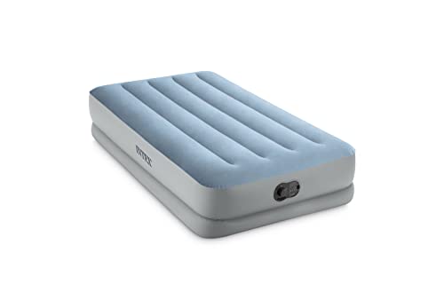 Photo 1 of Intex 64157E Dura-Beam Plus Mid-Rise Air Mattress: Fiber-Tech – Twin Size – Built-in USB Electric Pump – 14in Bed Height – 300lb Weight Capacity