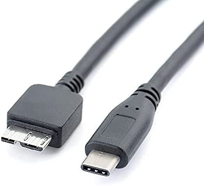 Mr.Gadget's Solutions USB C to Micro B Cable, Connector Type C to Micro 3.0 Cable Fast Charge 5Gbps Sync Compatible with Toshiba Canvio, Galaxy S5 Note 3 and More (1Meter)