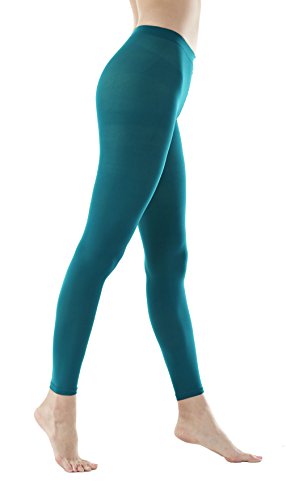 Women s 80denier semi opaque solid color footless panty…