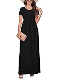 DEARCASE Maxi Dress for Women Black X-Large