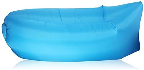 Inflatable Lounger, Fourplay Outdoor Air lnflatable Lounger Sofa Couch Portable Furniture Environmental Hangout Nylon Fabric Air Sleeping Bag for Summer Camping, Beach (blue)
