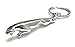 Olivery Keychain, Jaguar Leaper Chrome Color, 3D Metal Stainless Steel Key Chain Fob for Men and Women