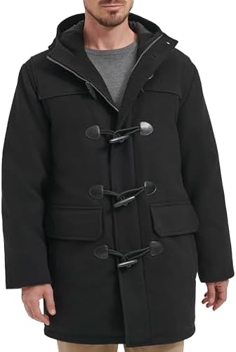BGSD Men Benjamin Wool Blend Single Breasted Walking Toggle Duffle