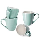 DOWAN 17 oz Large Coffee Mugs Set of 4 - Ceramic