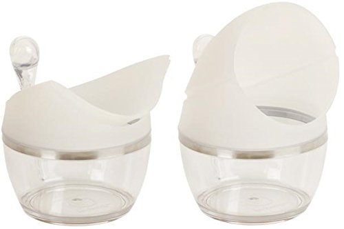 Prepara Salt Savor with Spoon, White