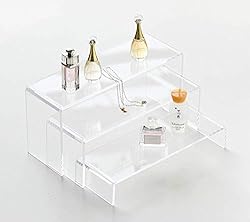 Goabroa Acrylic Display Risers, Clear Rectangle
