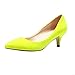 MAIERNISI JESSI Women's Classic Slip On Pointed Toe Kitten Heel Dress Pumps Shoes