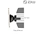 ZiLu Magneto Air Vent Car Mount, Magnetic Cell Phone Holder for iPhone 7 Plus 6s Plus SE Andorid and other Smartphones-Retail Packaging