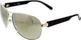 Guess Unisex Gradient GU6675-GLD-6F Black Aviator Sunglasses