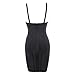 Whoinshop Women's Rayon Backless Low-cut Sling Bandage Cocktail Dress Black S