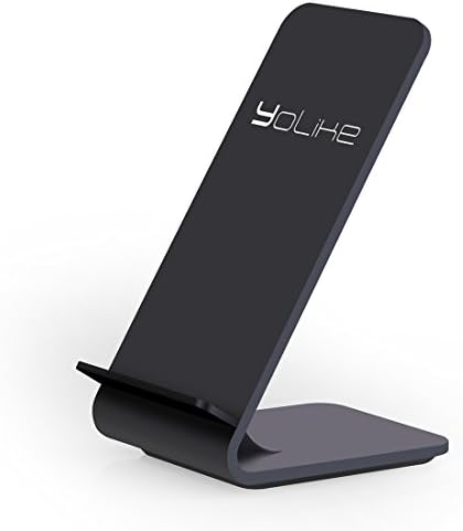 Wireless Charger, Yolike 2 Coils Qi wireless Charging Stand A8 for iPhone X, iPhone 8/8 Plus, FAST Wireless Charging for Samsung Note8 S8 S8+ S7 S7 Edge S6 Edge+ Note5 and other Qi-enabled Phones