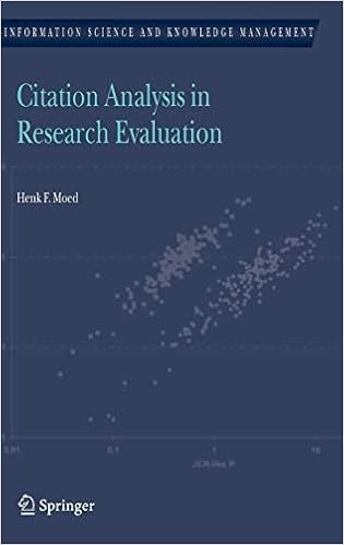 Citation Analysis In Research Evaluation Information Science And Knowledge Management 9 Moed Henk F Amazon Com Books