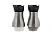 Juvale Set of 2 Salt and Pepper Stainless Shakers - 4oz - Black