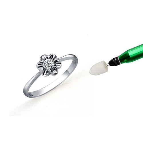 Shintop 12pcs Felt Point Polishing Tool Wool Felt Buffing Mounted Point for Jewelry, Glass