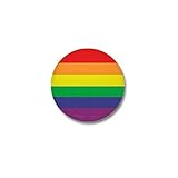 CafePress - Gay Pride Flag Mini Button - 1