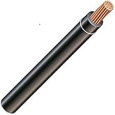2/0 AWG 19-Stranded THHN Black Copper Building Wire (10Ft Cut)