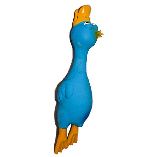 VIMIGOO Latex Dog Chew Toy Grunting Sound Play,Pet Toy (Duck)