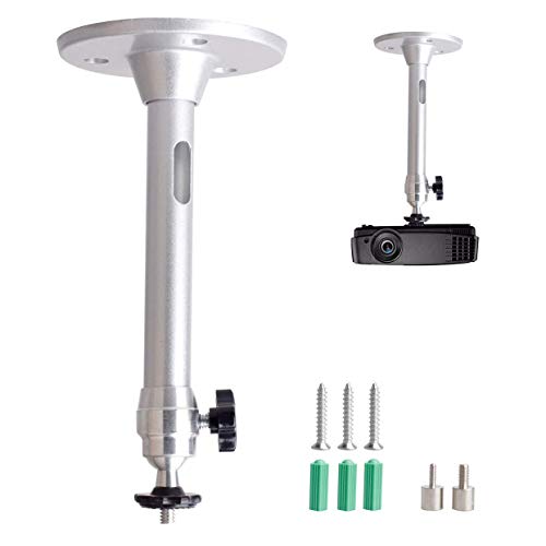 MvToe Mini Ceiling Wall Mount Projector Bracket Holder - for Anker, AAXA Technologies, Artlii, QKK, DR.J Upgrade, DBPOWER, LoongSon, APEMAN and Most Other Mini Projector(175mm)