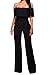 Rokiney Women's Sexy Off Shoulder High Waist Wide Leg Jumpsuits Rompers Pants