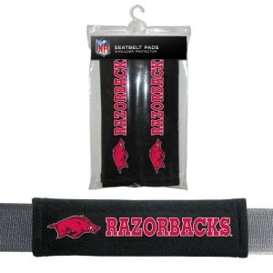 NCAA Arkansas Razorbacks Seat Belt Pads, One Size