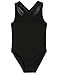Arshiner Girls Leotards Cross Back Keyhole Ballet Dance Outfit Black Size 7-8