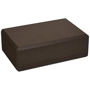 Yoga Direct Deluxe Foam Yoga Block, Dark Brown, 3″ x 6″ x 9″