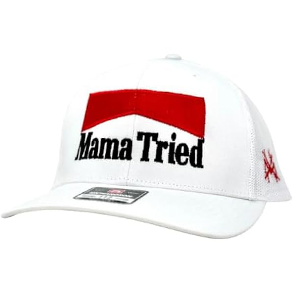 Vintage Mama Tried Baseball Cap - Snapback Trucker Hat With Leather Patch For Men & Women - View #4