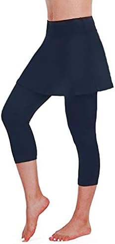 LRWEY Trousers Women's Casual Skirt Leggings Tennis Pants Sports Fitness Cropped Culottes Skirt Leggings Tennis Yoga Pant