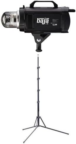Dynalite Baja B4 Battery-Powered Monolight, 2.4GHz Power Control Wireless Receiver, - Bundle With Flashpoint Nano Light Stand - 8.5