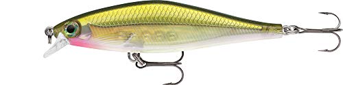 Rapala Shadow Rap Shad Lure with Two No. 6 Hooks, 0.9-1.2 m Swimming Depth, 9 cm Size, Olive Green — image 1