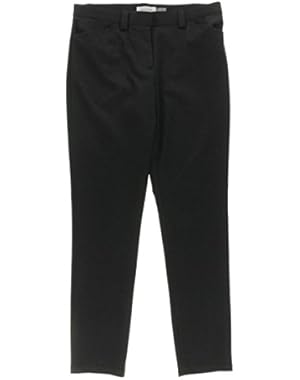 Calvin Klein Womens Pattern Flat Front Skinny Pants