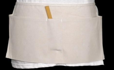Beefy Waste Apron, 10 oz. Natural Cotton Duck, 3 Pocket, 3/PK